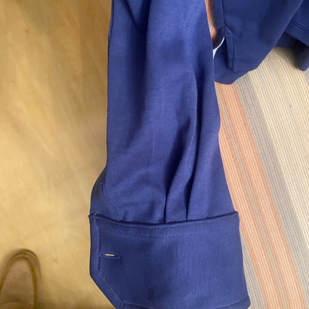 Robert Talbott Polo Button Down Size Medium Blue/… - image 7